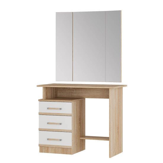 Сакура bts Стол косметический дуб сонома/белый