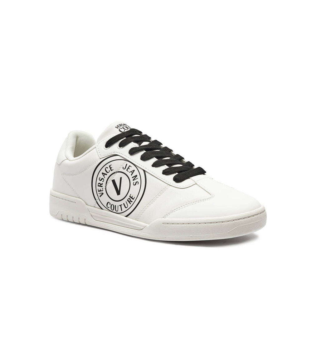 Кожаные кроссовки Versace Jeans Couture - белый(77YA3SD1ZP347)