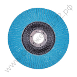 Круг лепестковый для шлифования по нержавеющей стали FTL Ergo 27 цирконий 125 х 22,2 мм P100