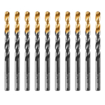 Сверло по металлу, 7 мм, HSS-Tin, Golden Tip, 10 шт. Denzel