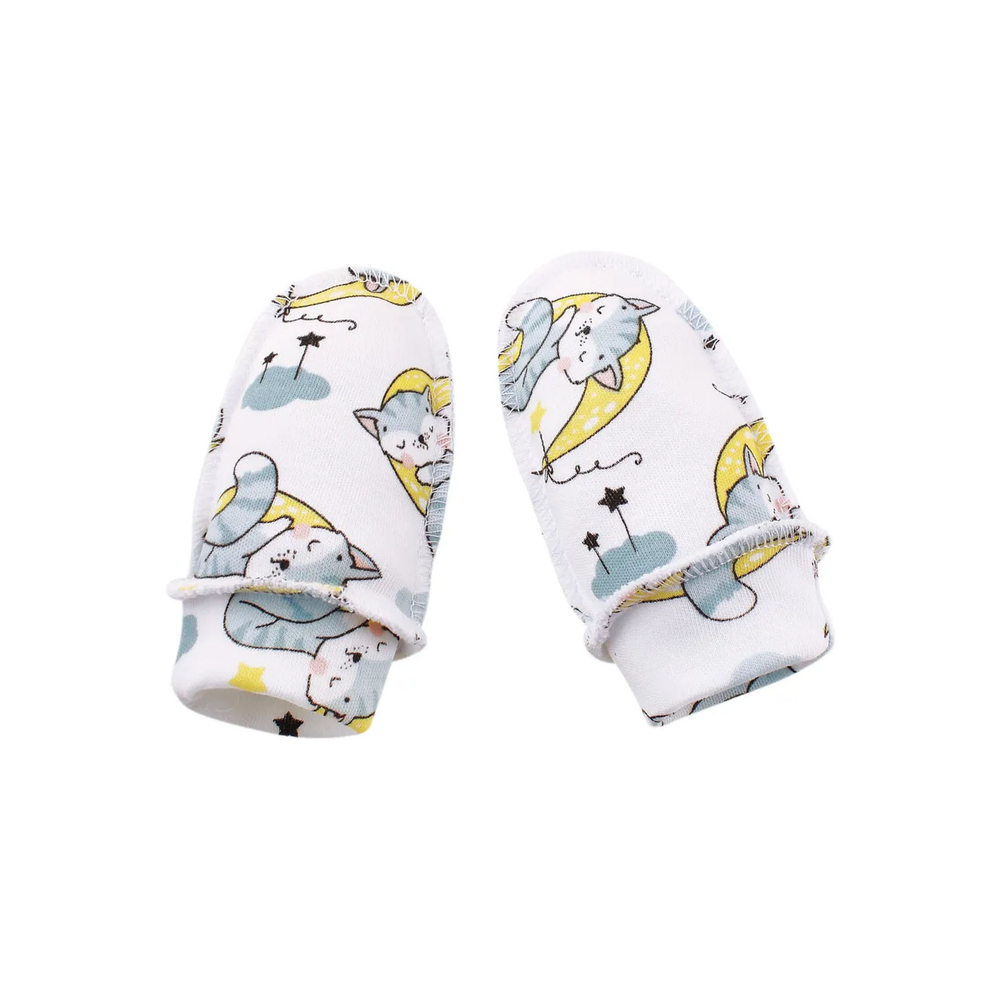 Рукавички-антицарапки (котята на луне)