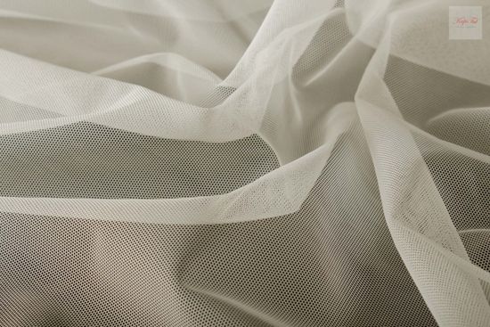 Тюль французская сетка-грек Фике (молочный)