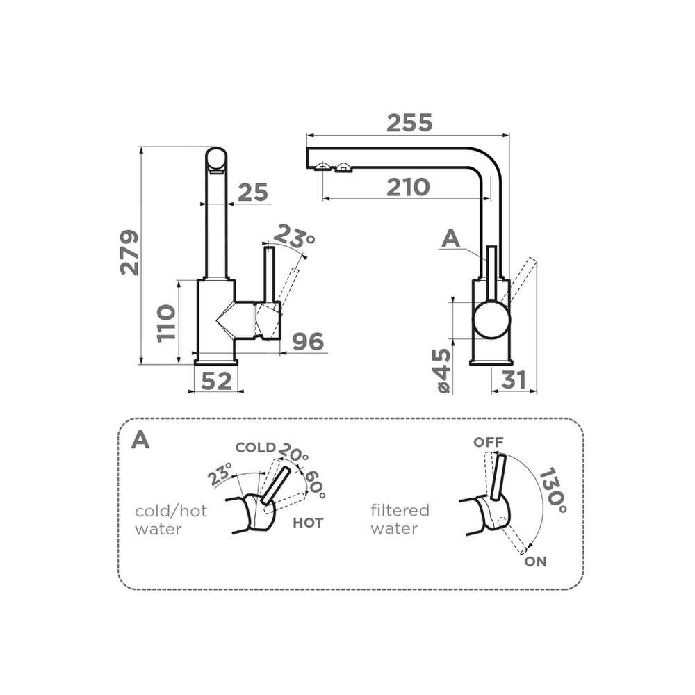 Смеситель OMOIKIRI NAKAGAWA 2 PLUS BN
