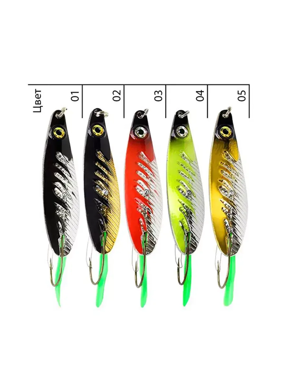 Блесна для рыбалки колебалка НЕРКА FIRE 26 г.