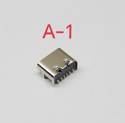 Системный разъем (зарядки) универсальный Type-C (6 pin)