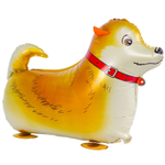 Шар Фольгированный Собака рыжая (Черный)