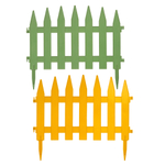 Заборчик декоративный "Солнечный сад" 5 секций 39*2,5*34см