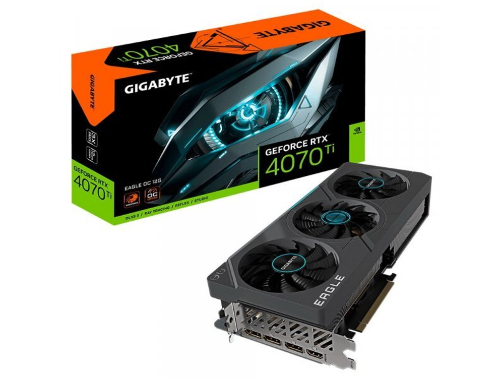 Видеокарта Gigabyte Nvidia GeForce RTX 4070 Ti [GV-N407TEAGLE OC-12GD]