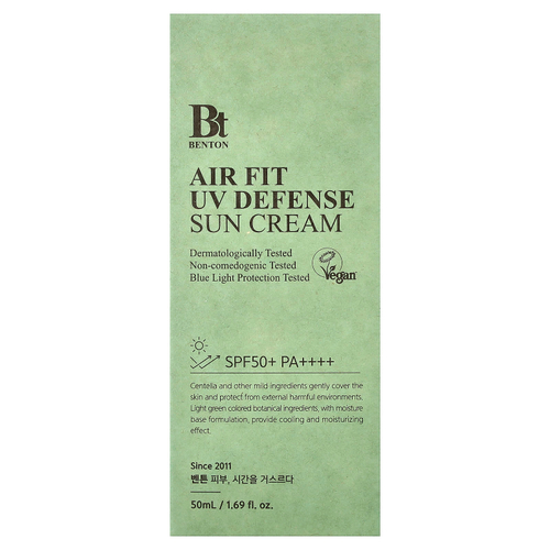 Benton, Air Fit UV Defense, солнцезащитный крем, SPF 50 / PA ++++, 50 мл (1,69 жидк. унц.)