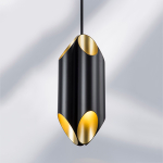 720087 Люстра SIENA 8х40W G9 ЧЕРНЫЙ/ЗОЛОТО