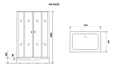 Душевой уголок Niagara Nova NG-0120-14