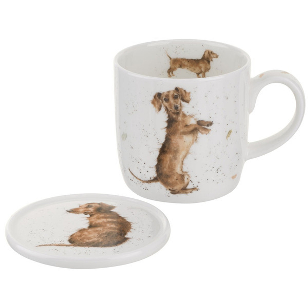 Набор из кружки и подставки 310мл Такса Royal Worcester