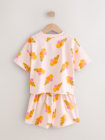 Пижама для девочки Next AC2-737, 3 шт., Сиреневый, Оранжевый, Розовый