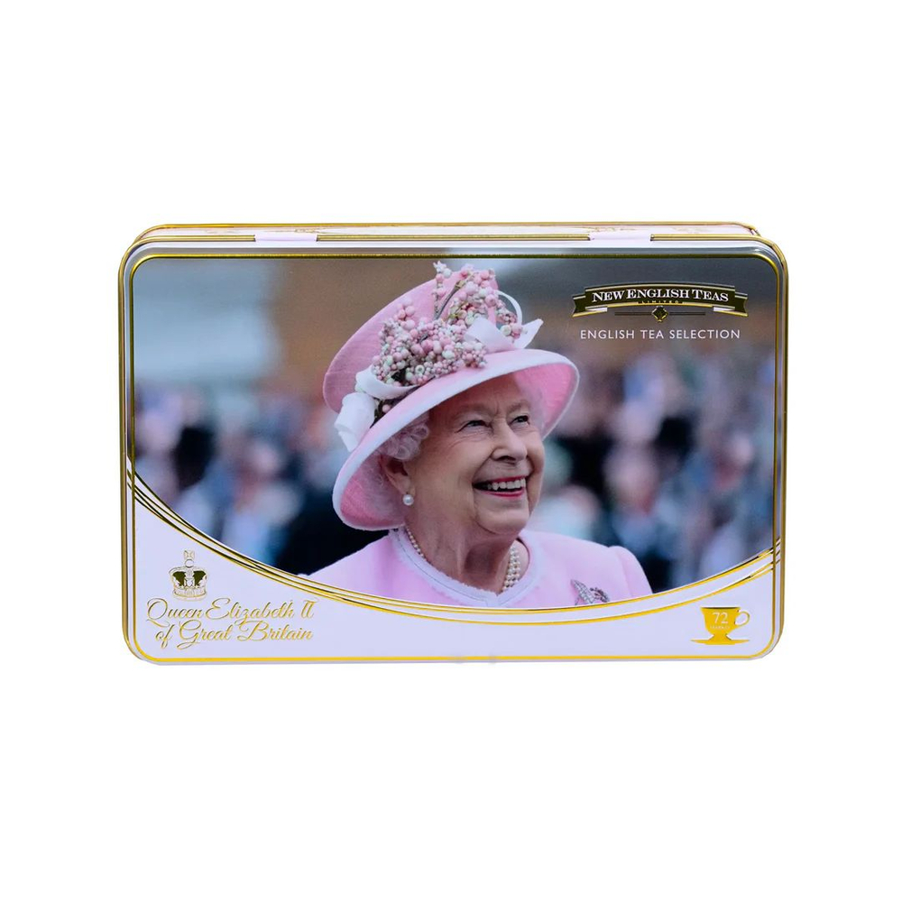 New English Teas Набор чая в пакетиках Queen Elizabeth II Tea Tin Set, 184шт