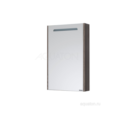 Зеркальный шкаф Aquaton Сильва 60 дуб макиато 1A216202SIW50