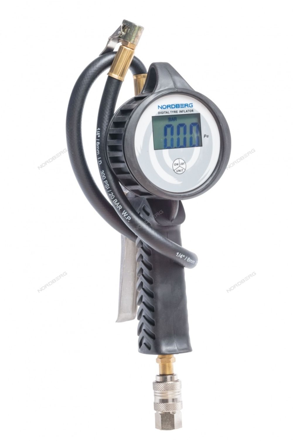 NORDBERG (Ti8D) Пистолет для подкачки шин с цифровым манометром