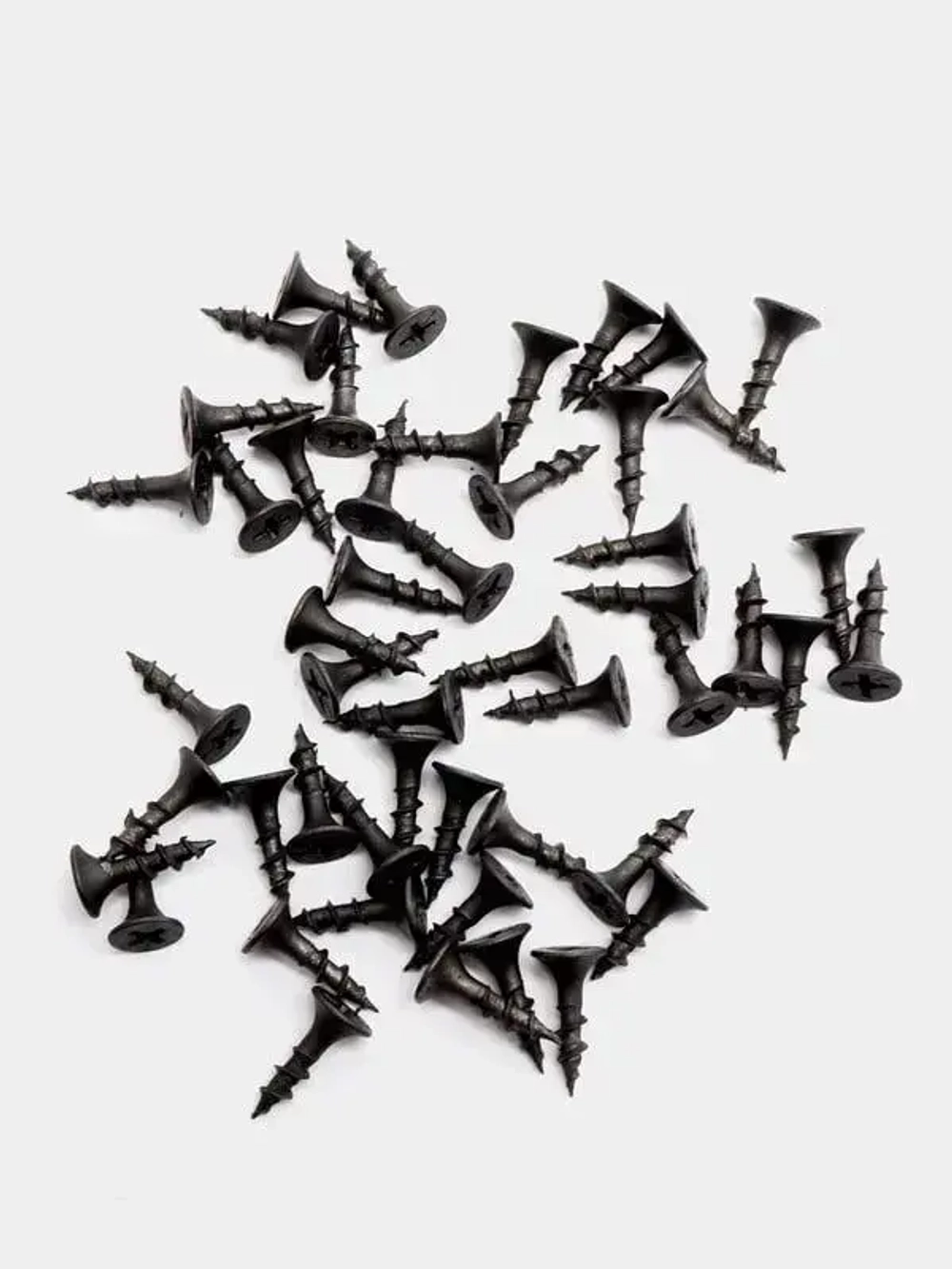 Саморезы черные 3,5х16 мм (50 шт) шурупы по дереву ГД гипсокартон-дерево