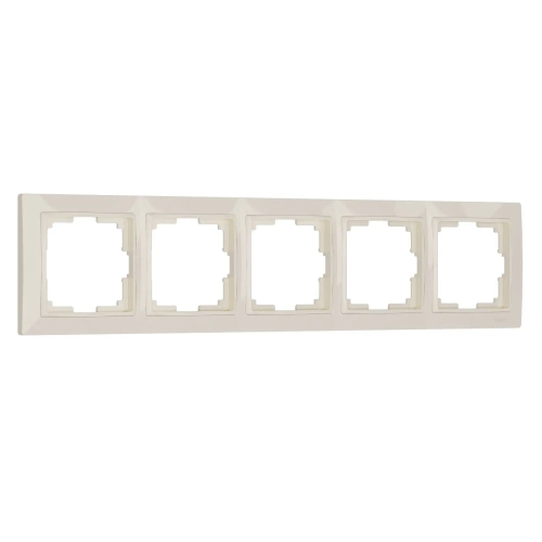 Рамка на 5 постов Snabb Basic (слоновая кость) W0052003