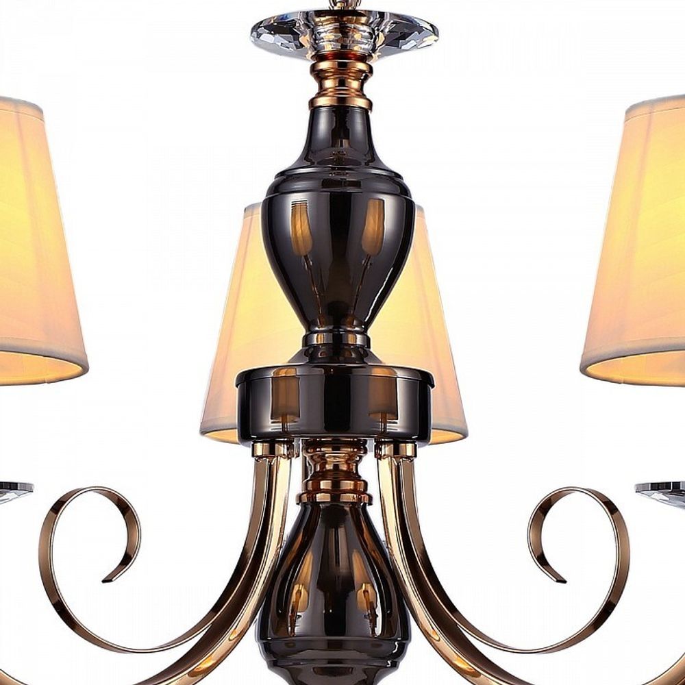 Подвесная люстра ILLUMICO  IL5272-3P-27 BK GD