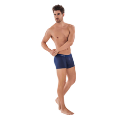 Мужские трусы боксеры темно-синие Clever Moda CARIBBEAN BOXER 088208