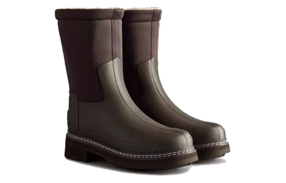 HUNTER Waterproof And Slip Resistant Rain Boots Women"s Chocolate