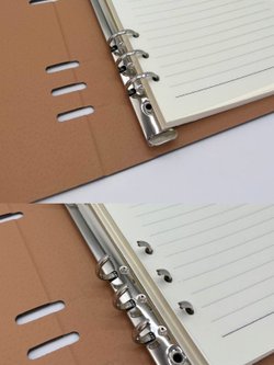 Блокнот А5 на кольцах в коробке серый линейка 80л (88451)