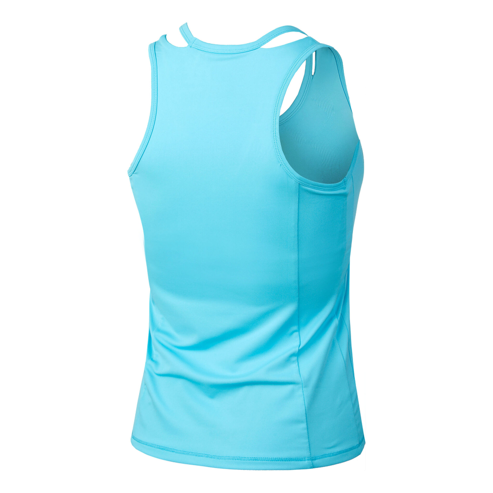 Женская теннисная майка Lucky in Love Floral Stitch V Tank Top Women - Blue