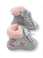 Ботинки-пинетки демисезонные детские для малышки.