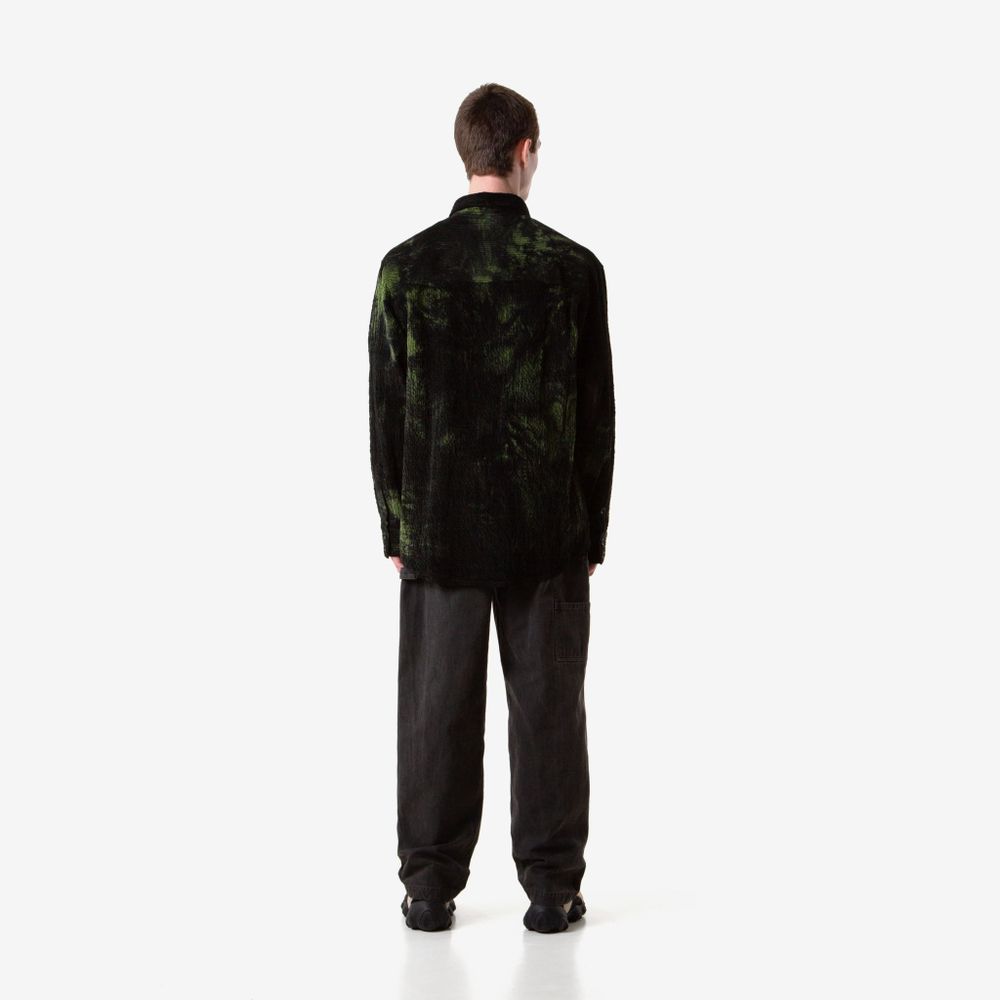 Рубашка Меч Corduroy Black Moss темно-зеленая