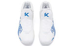 Anta Anta KT5 Thompson wave non-slip wear-resistant sweat-absorbent wrapping high-top basketball shoes white and blue