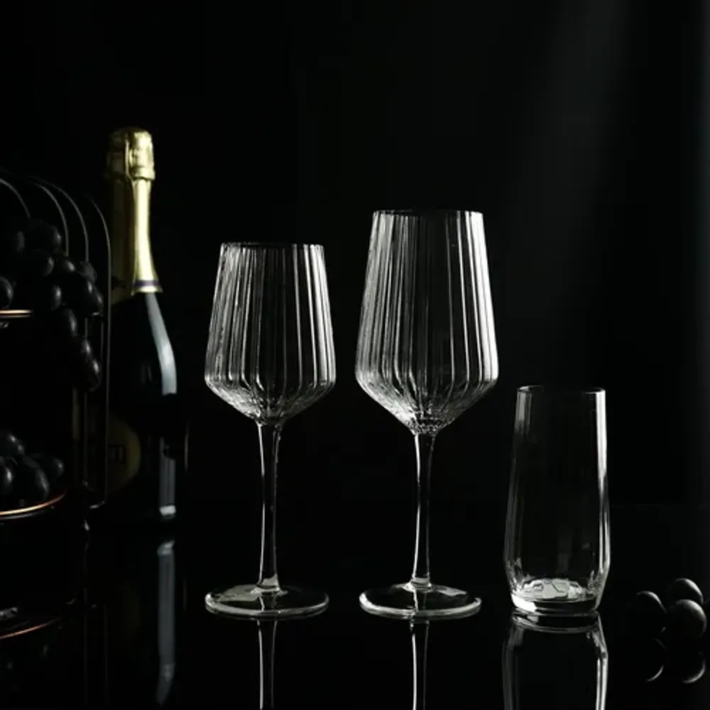 Бокал для вина 355 мл "Streak Optical" d 7,8 см h22 см P.L. - BarWare [6]
