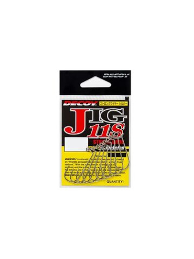 Крючок одинарный Decoy JIG11S Strong Wire #2/0 (в упаковке 8 штук)
