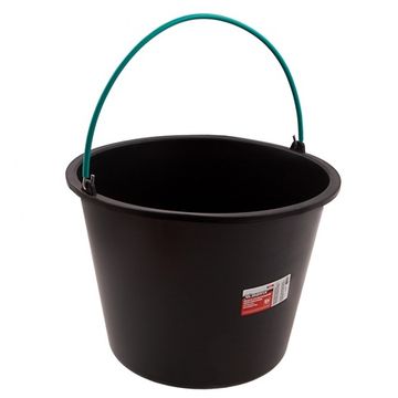 Ведро строительное пластмассовое 16 л, ударопрочное, обрезиненная ручка Matrix 81463