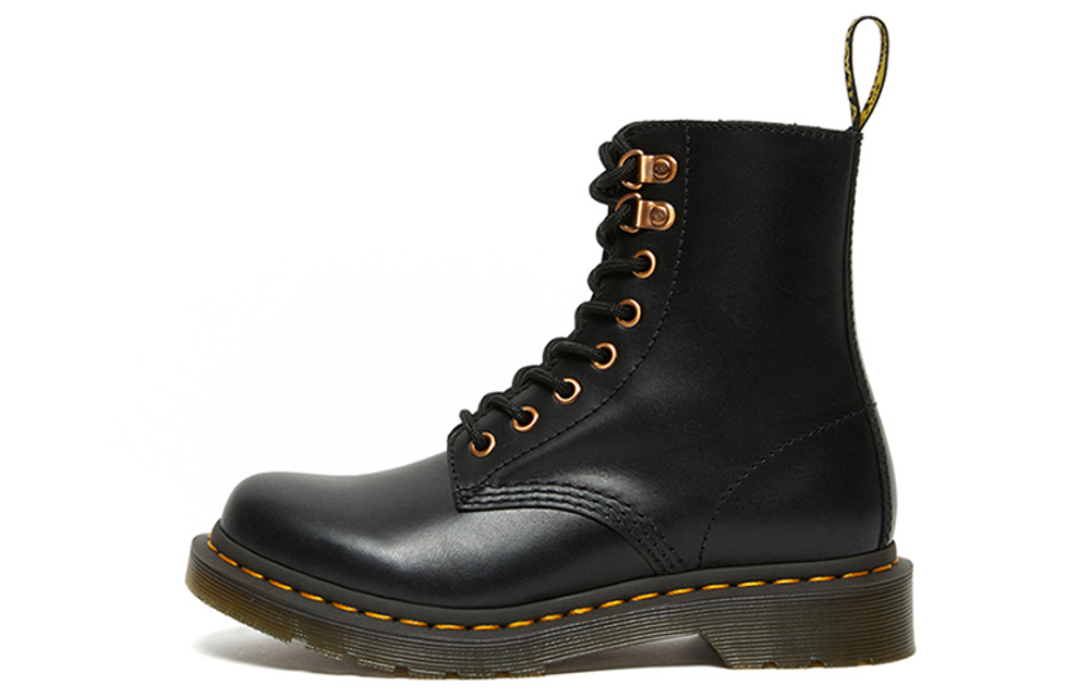 Dr.Martens Martin 1460 Pascal Hdw Vintage Matte Soft Leather 8-Hole Leather Short Cartridge Martin Boots Women's Black