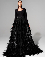 Юбка Goddess с вышивкой ручной работы