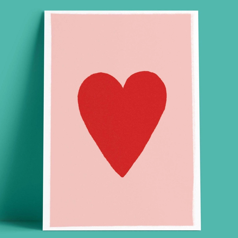 Открытка – Красное Сердце