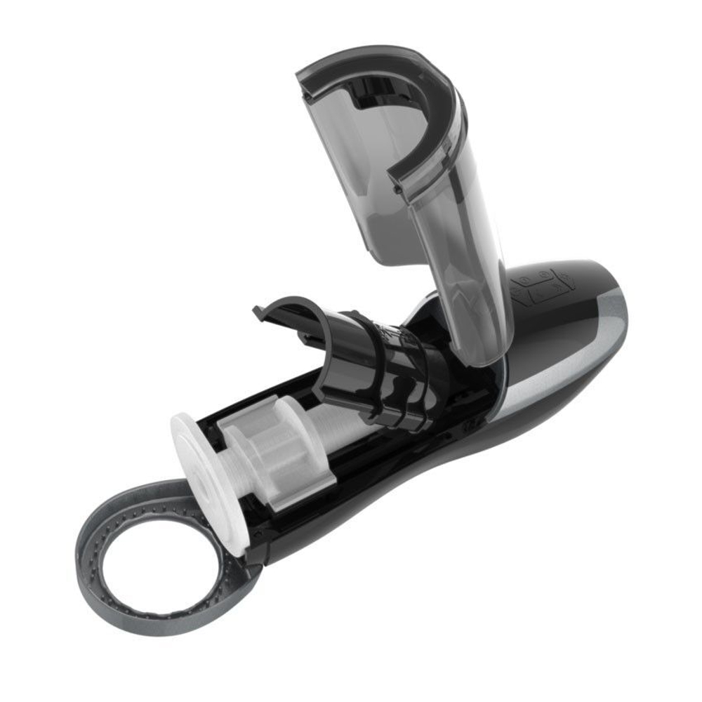 Вибромастурбатор Piston Heat с возвратно-поступательными движениями и нагревом (Цвет: черный)