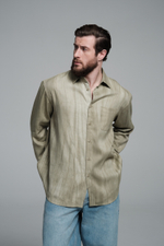 Рубашка | washed olive