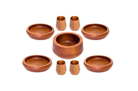 Набор деревянных тарелок Art of Siberia из древесины сибирской сосны TN27