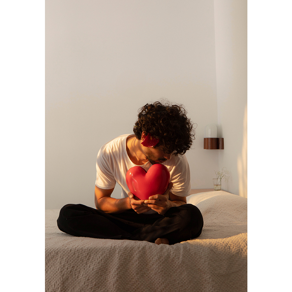 Ваза для цветов 15.5см Doiy Love красная