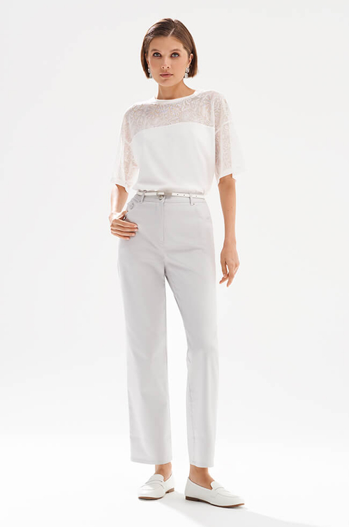 31335 Брюки женские (светло-серый джинс)