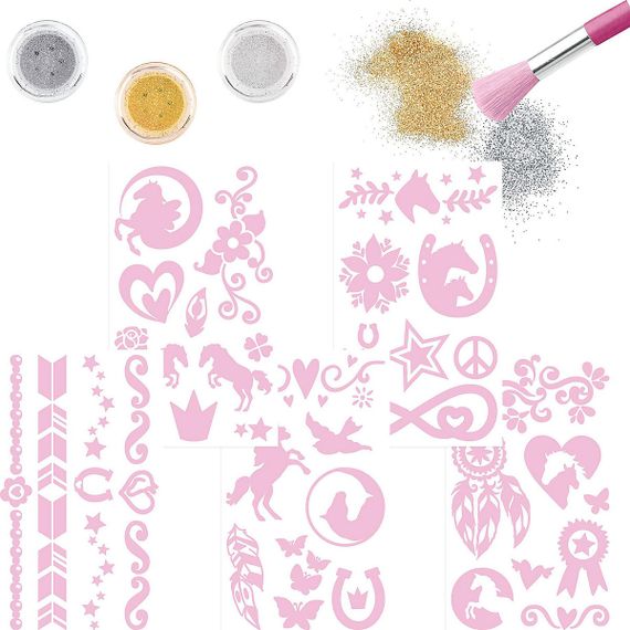 Miss Melody Glitter Tattoo Set