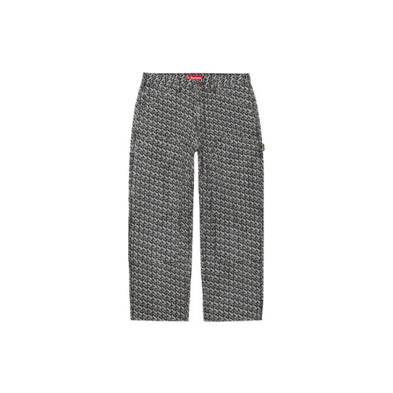 Supreme FW21 Week 5 Monogram Double Knee Denim Painter Pant