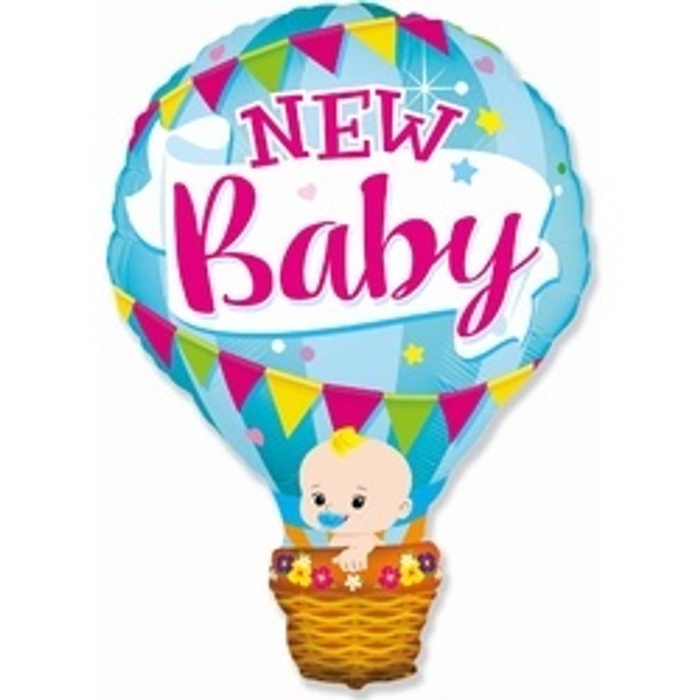 Шар (36"/91 см) Фигура, Воздушный шар для мальчика, Голубой 1 шт.