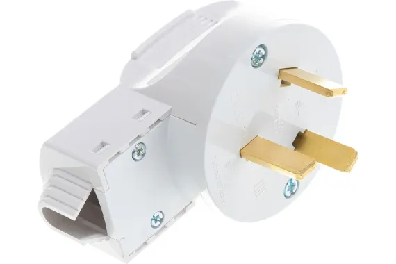 Разъем ВШ-32 Systeme Electric Blanca 32А вилка с заземлением белая 30157