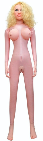 Секс-кукла с вибрацией Анжелика (Цвет: телесный)