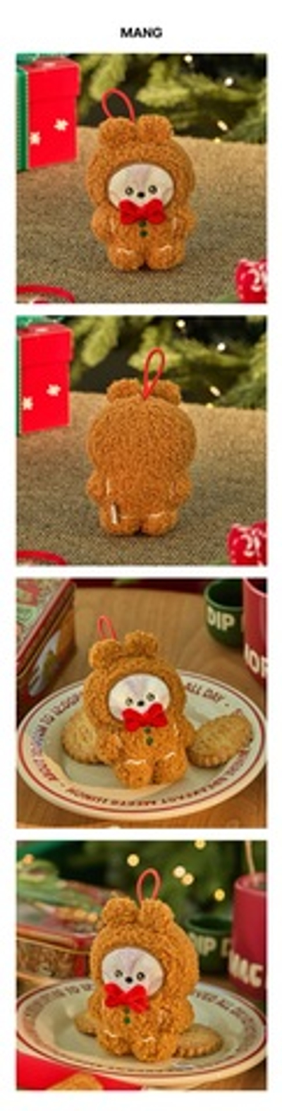 Брелок BT21 - MANG mini minini ORNAMENT PLUSH KEYRING PETITE HOLIDAY