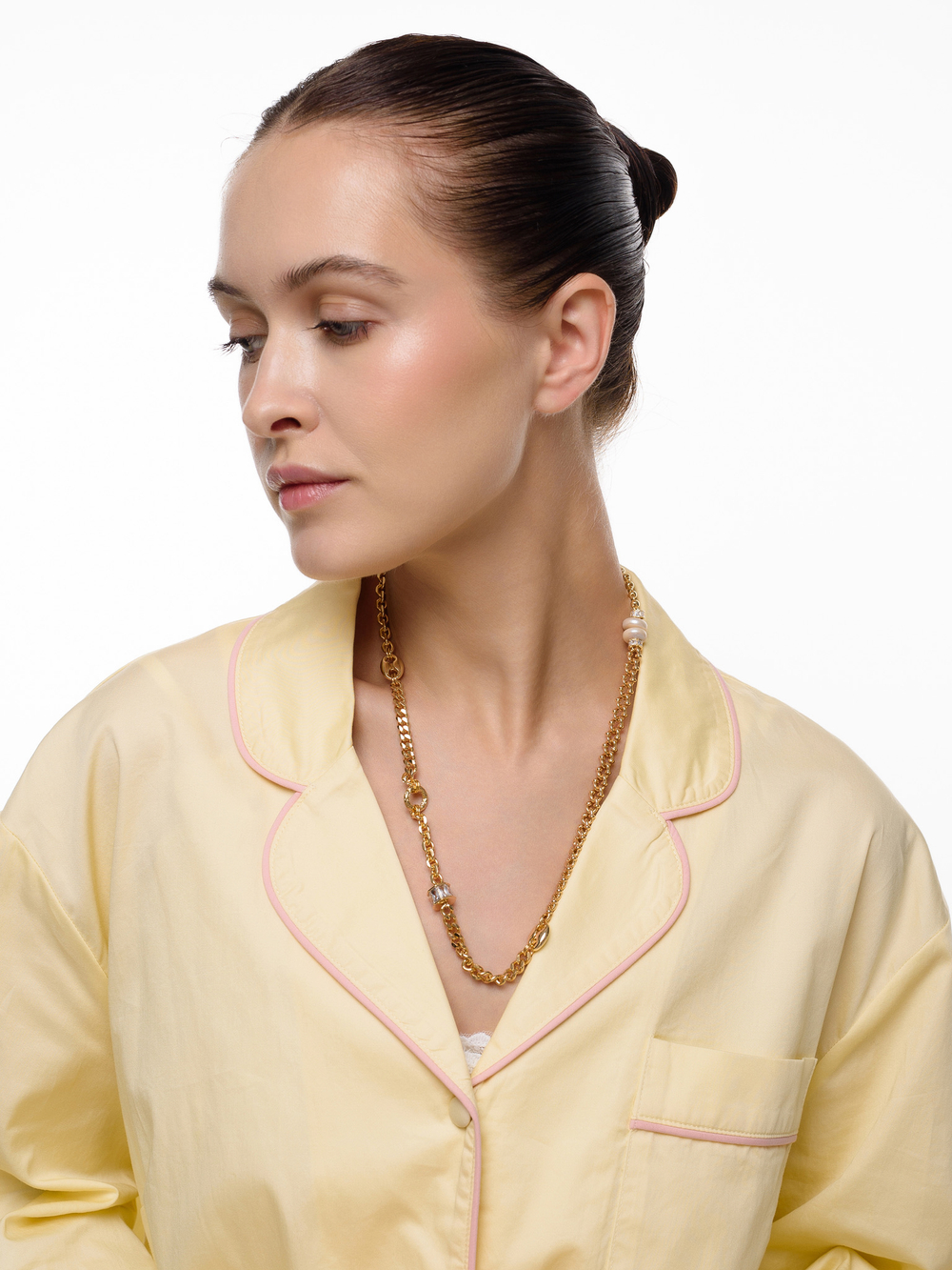 Колье "Charm chain segments" Gold