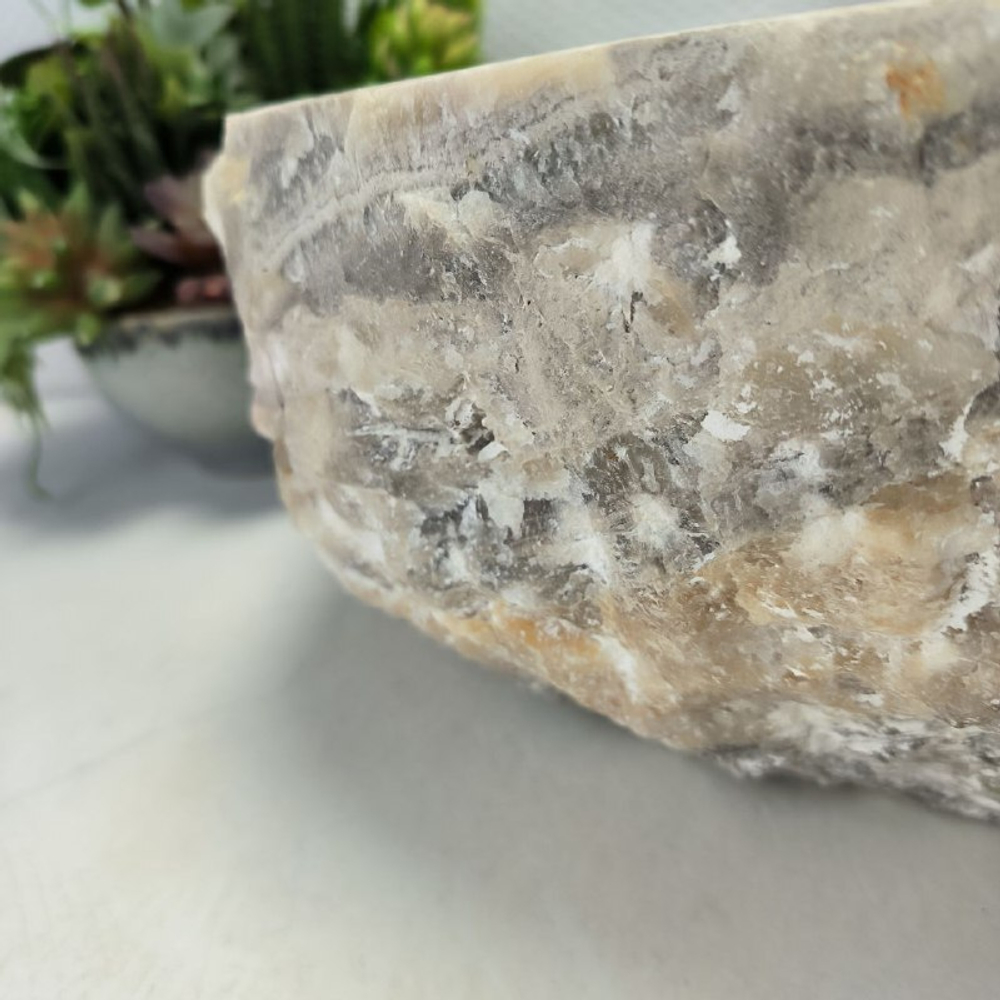 Раковина из оникса Erozy Grey EO-62325 52*40*15 0095