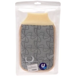 Мочалка - варежка для тела жёсткая «Premium - Lavita», цвет светло - серый, 14*24см (ZIP пакет)